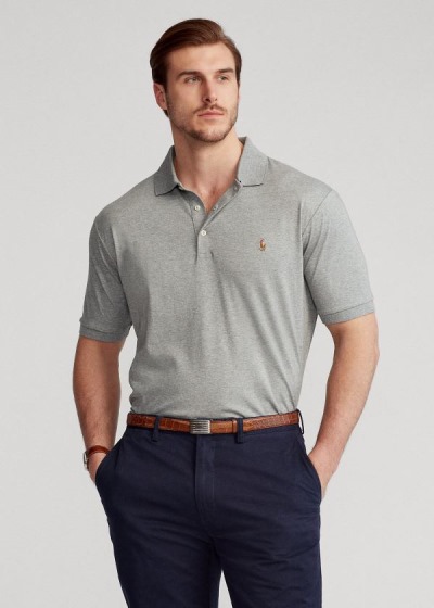 Polos Polo Ralph Lauren Hombre Grises - Classic Fit Soft Cotton - PWIVY6738